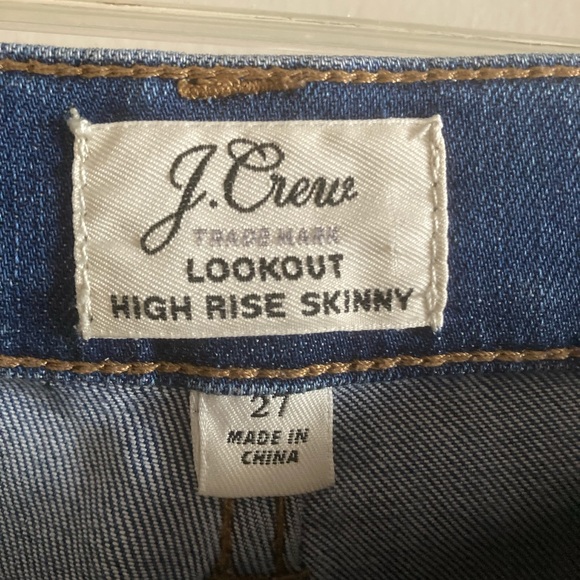 J Crew Lookout High Rise Skinny Jeans Size 27 - Picture 3 of 4